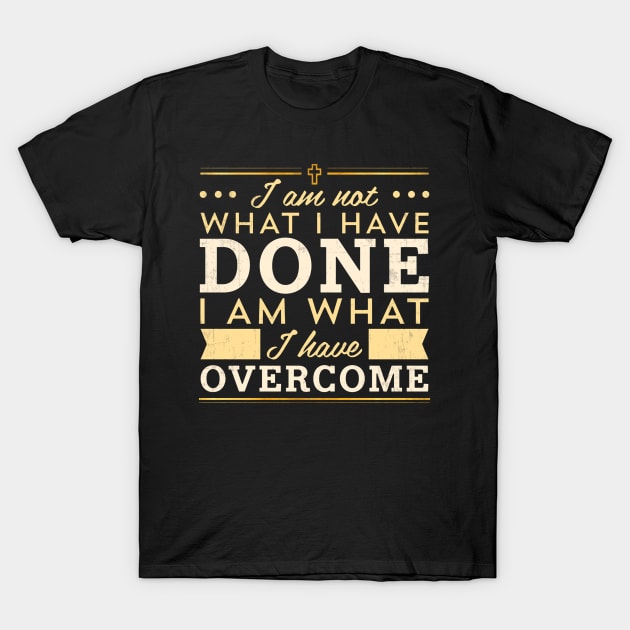 Celebrate Recovery Christian Cross Quote T-Shirt by tanambos